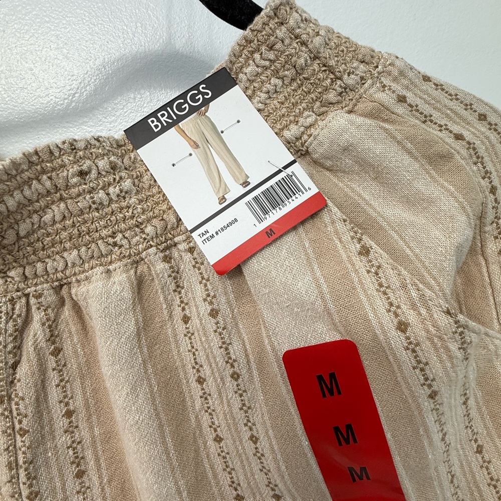 NWT Briggs Ladies Linen Blend Pant